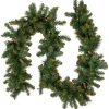 9' X 10" Pre-Lit Yorkville Pine Artificial Christmas Garland - Clear Lights