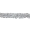 12' X 2.25" Shiny Silver Snowblush Christmas Garland - Unlit