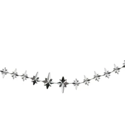 9' X 1" Shiny Star Of Bethlehem Beaded Artificial Christmas Garland - Unlit