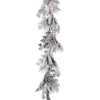 4' X 8" Snow Pine Cedar Cone Winter Artificial Christmas Garland, Unlit