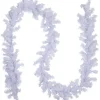 9' X 10" White Canadian Pine Artificial Christmas Garland, Unlit