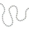 15' X 0.25" White Pearl Beaded Artificial Christmas Garland