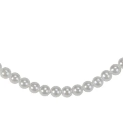 15' X .25" White Pearl Beaded Christmas Garland