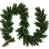 9' X 14" White Valley Pine With Pine Cones Artificial Christmas Garland - Unlit
